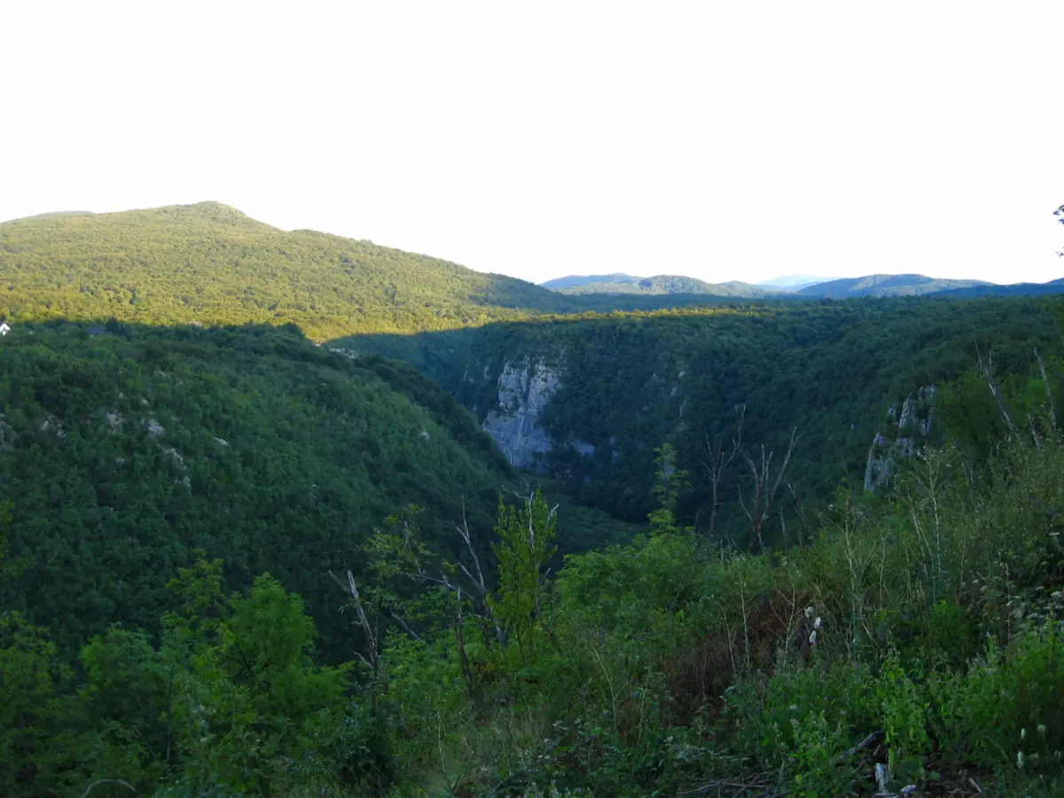 The Korana canyon below the lakes