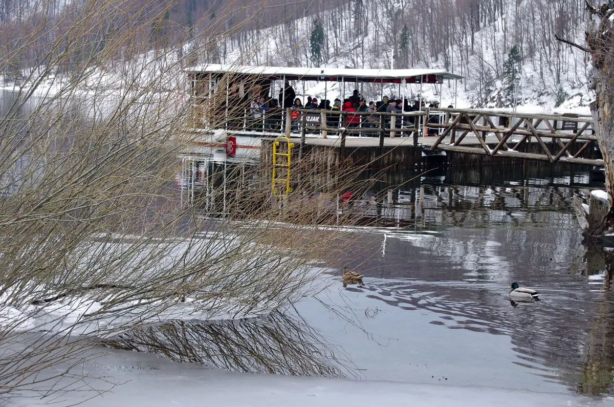 The Kozjak boat in winter