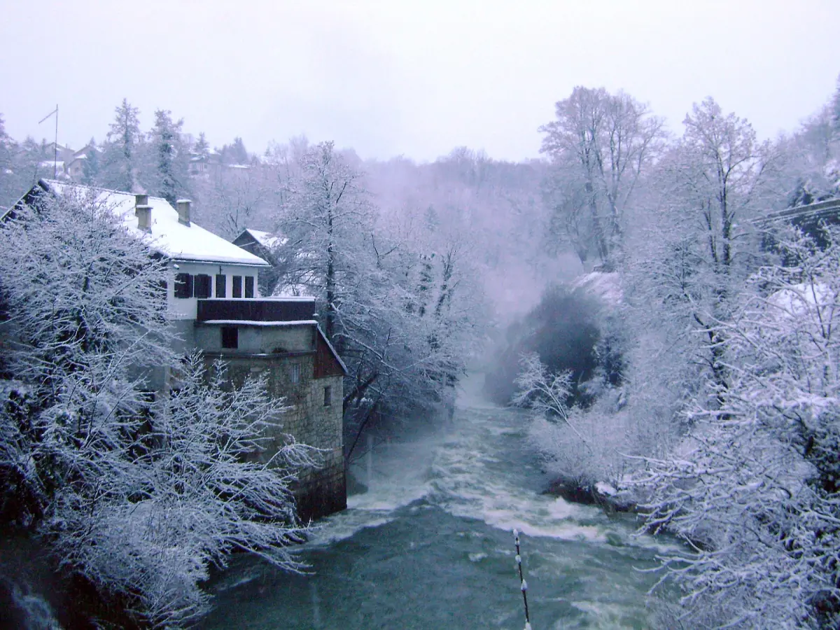Rastoke under snow